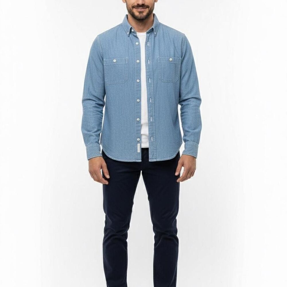 Taylor-stitch Men's Blue Shirt